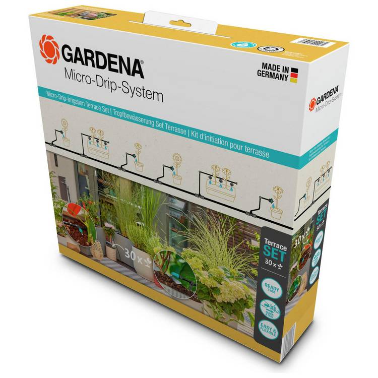 Gardena Micro Drip Terrace & Balcony Set irrigation system - British product