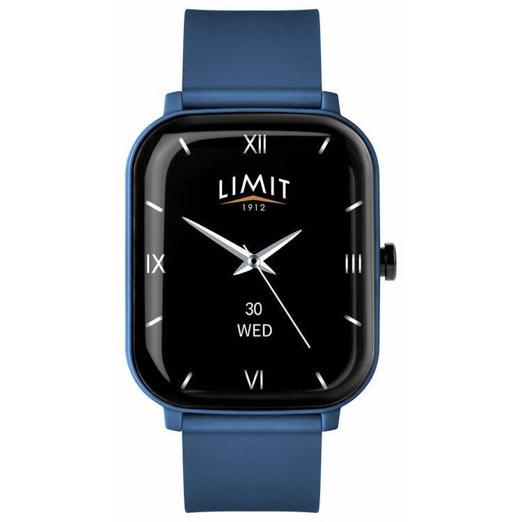 Limit smart watch blue silicone strap, UK version