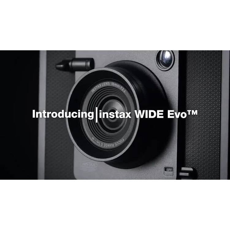Instax Wide Evo hybrid instant camera black, imported from the UK