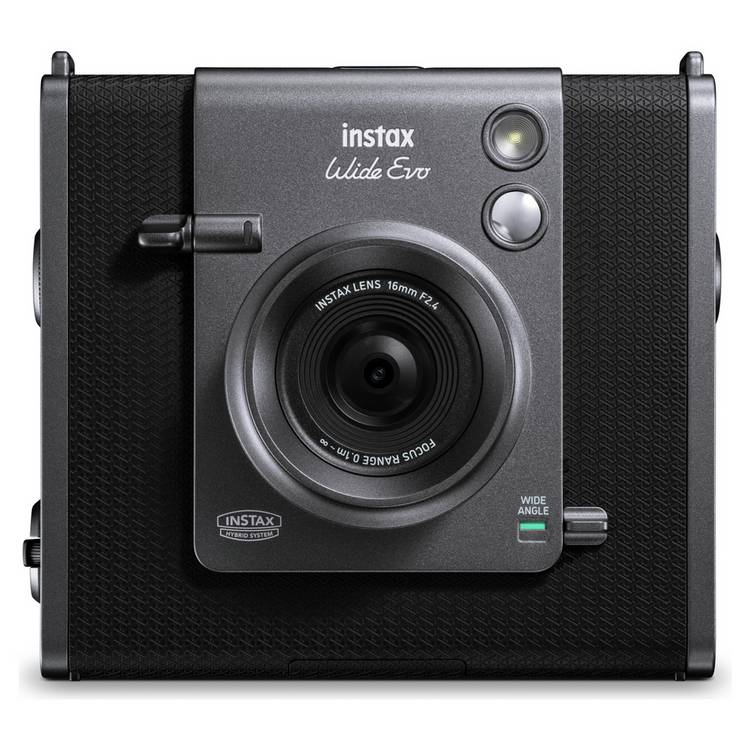 Instax Wide Evo hybrid instant camera black, imported from the UK