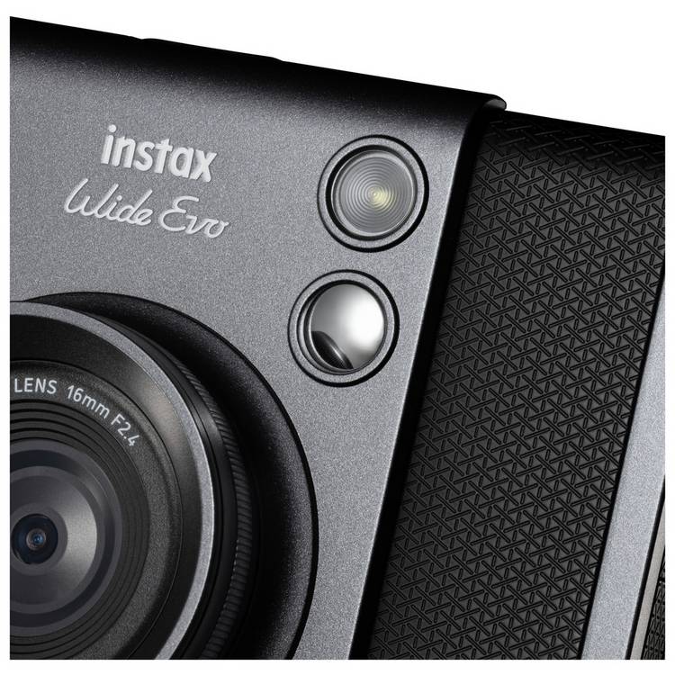 Instax Wide Evo hybrid instant camera black, imported from the UK