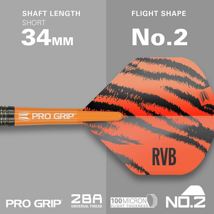 Target RVB brass darts set 22g, imported from the UK