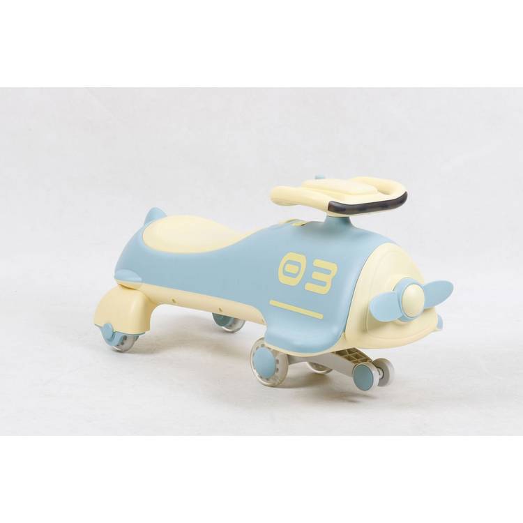 Twist And Glide foot to floor ride on toy airplane-shaped (British brand)