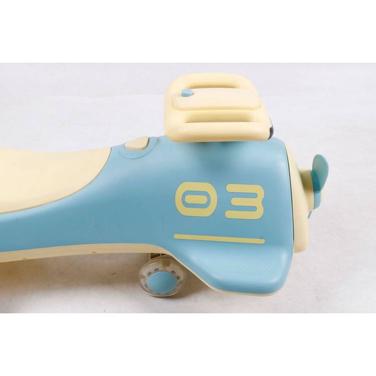 Twist And Glide foot to floor ride on toy airplane-shaped (British brand)