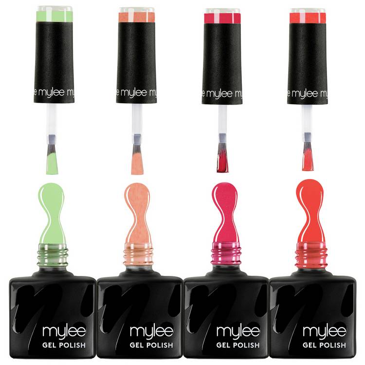 Mylee Malibu Beach gel nail polish quad (British brand)