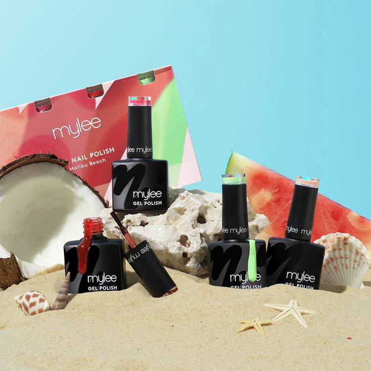 Mylee Malibu Beach gel nail polish quad (British brand)