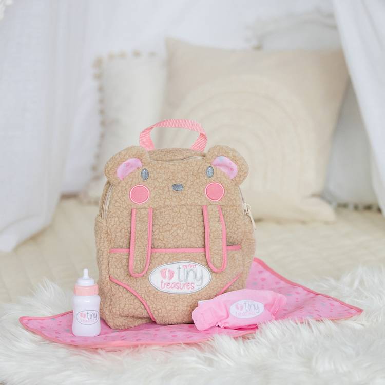 My First Tiny Treasures Bear Hug changing bag carrier - British product
