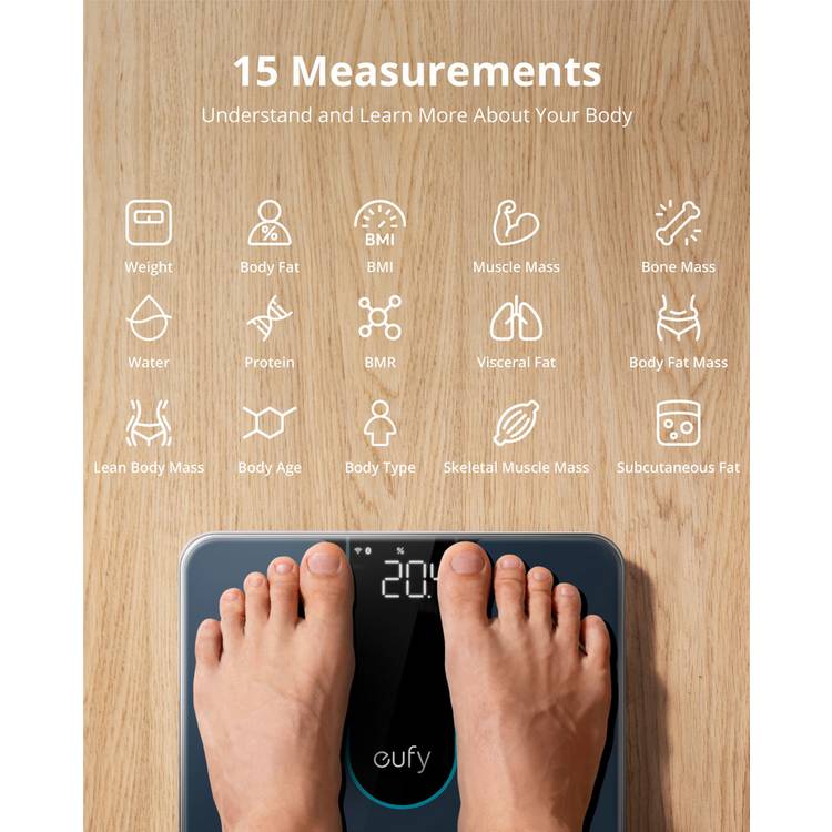 Eufy smart scale P2 black (British brand)