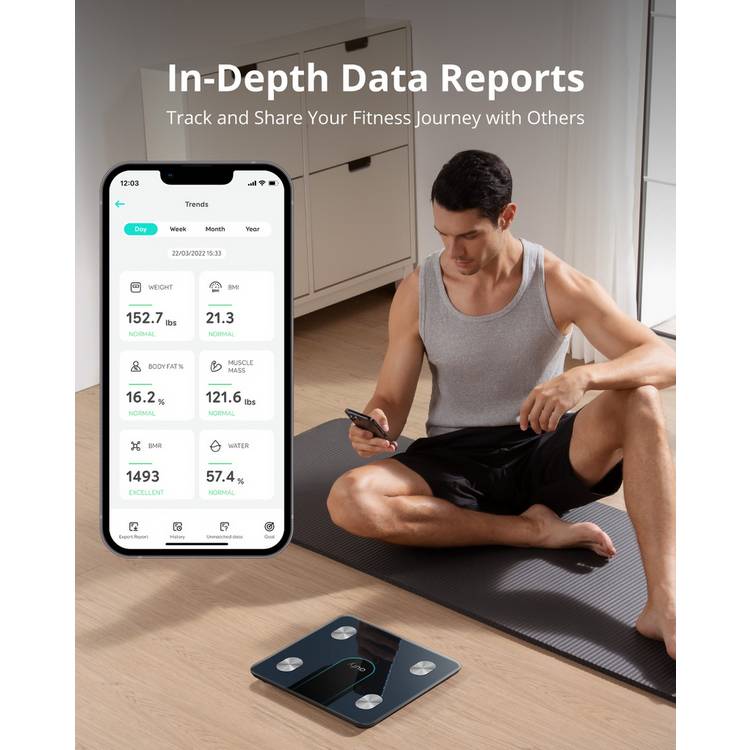 Eufy smart scale P2 black (British brand)