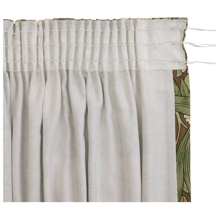 Morris & Co. Pimpernel green curtains 117x137cm, imported from the UK