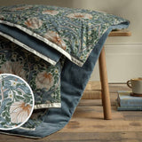 Argos Morris & Co. Pimpernel Quilted Throw - Blue, 200 x 150cm- Buy online at McGrocer
