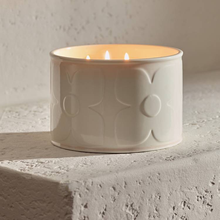 Habitat x Scion multiwick candle Oak & Geranium (British brand)