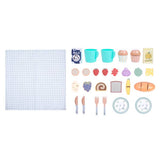 Chad Valley wooden picnic basket set with food and blanket - British product
