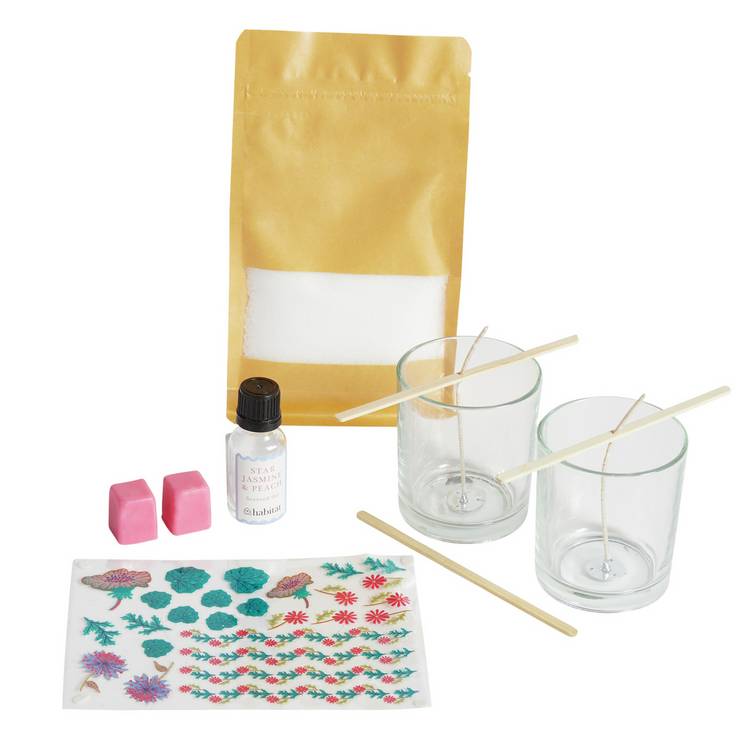 Habitat candle making set Star Jasmine and Peach, UK version