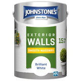Johnstone's Smooth Masonry Paint brilliant white 5L (British brand)
