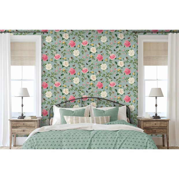 RHS Chinoiserie Blue wallpaper 50cmx10m, imported from the UK