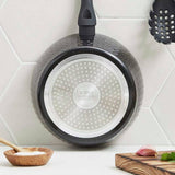 Tower Diamo 3-piece saucepan set black - British product