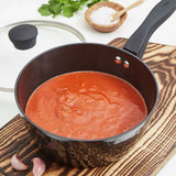Tower Diamo 3-piece saucepan set black - British product