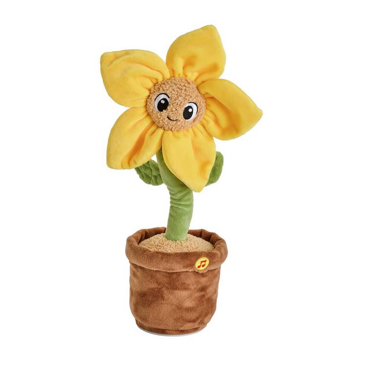 Argos Home 38cm animated flower soft toy - British product