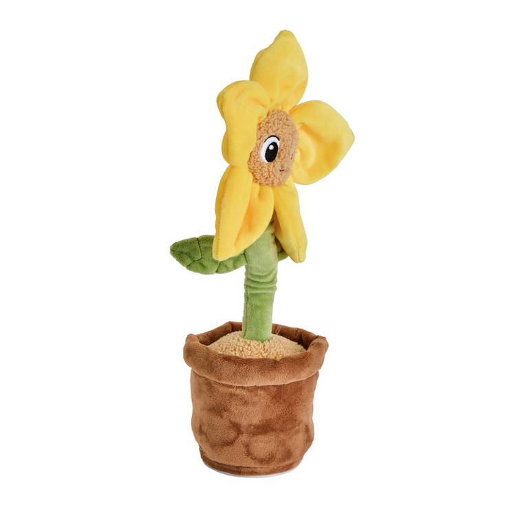 Argos Home 38cm animated flower soft toy - British product
