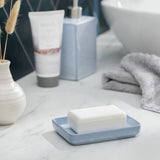 Argos Habitat Reactive Glaze Ceramic Soap Dish - Blue - 13cm x 9.5cm- Buy online at McGrocer