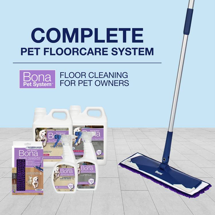 Bona Pet System Microfibre Floor Mop Set - British product