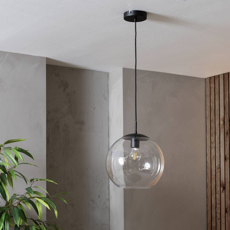 Habitat Coleman pendant light matte black, imported from the UK