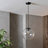 Habitat Coleman pendant light matte black, imported from the UK