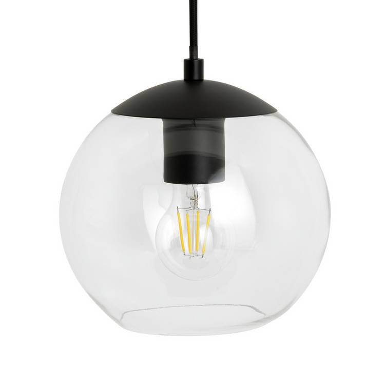 Habitat Coleman pendant light matte black, imported from the UK