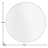 Home Essentials white round mirror 70x70cm (British brand)
