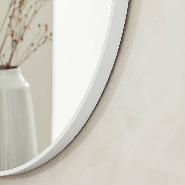 Home Essentials white round mirror 70x70cm (British brand)