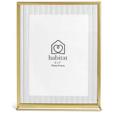 Habitat gold reeded glass picture frame 5x7 inches - British product