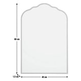 Argos Home gold curved wall mirror 60x40cm, imported from the UK