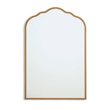 Argos Home gold curved wall mirror 60x40cm, imported from the UK