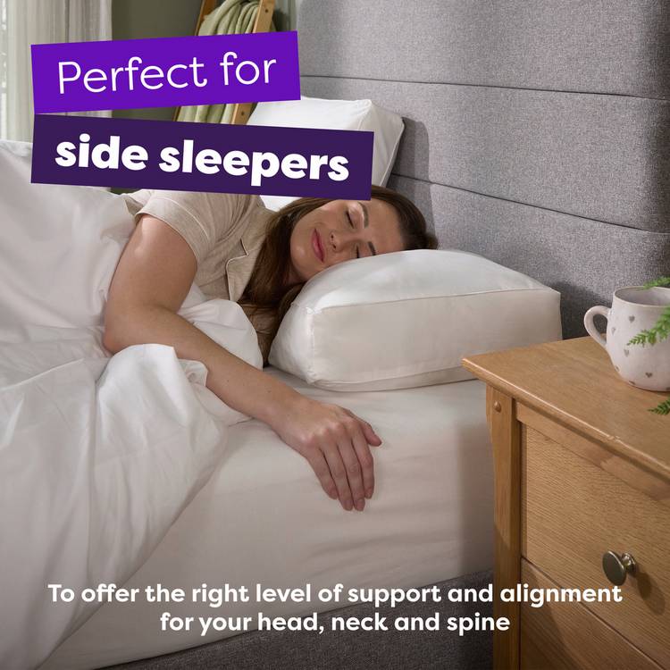 Slumberdown box edge firm pillow 74x48cm, UK version