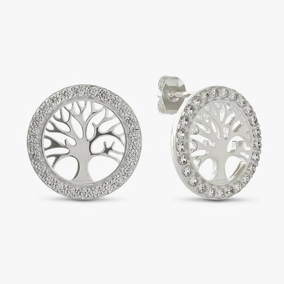 Argos Revere Sterling Silver Tree of Life Stud Earrings- Buy online at McGrocer
