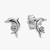 Revere dolphin stud earrings sterling silver, UK version