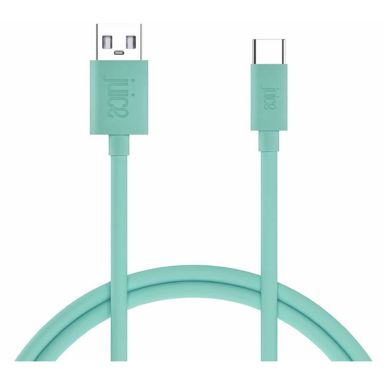 Juice USB-C charging cable teal 2m (British brand)