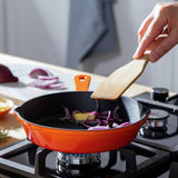Argos Habitat 19.5cm Cast Iron Frying Pan - Orange- Buy online at McGrocer