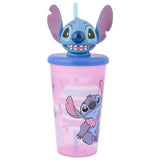 Disney Stitch character cup lilac 440ml, imported from the UK