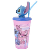 Disney Stitch character cup lilac 440ml, imported from the UK