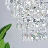 BHS Monroe glass pendant light chrome 25cm - British product