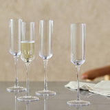 Argos Habitat Wide Ribbed Champagne Flute Set of 4- Buy online at McGrocer