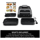 Ninja 6-in-1 MAX 3.8L silver air fryer grill, imported from the UK