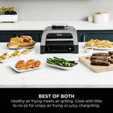Ninja 6-in-1 MAX 3.8L silver air fryer grill, imported from the UK