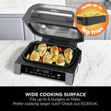Ninja 6-in-1 MAX 3.8L silver air fryer grill, imported from the UK