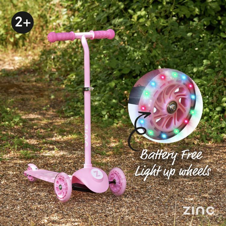 Zinc My First 3-in-1 scooter in pink, UK version