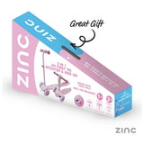 Zinc My First 3-in-1 scooter in pink, UK version