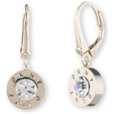 Argos DKNY Gold Coloured Crystal Drop Earrings- Buy online at McGrocer
