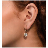 DKNY gold-tone crystal drop earrings (British brand)